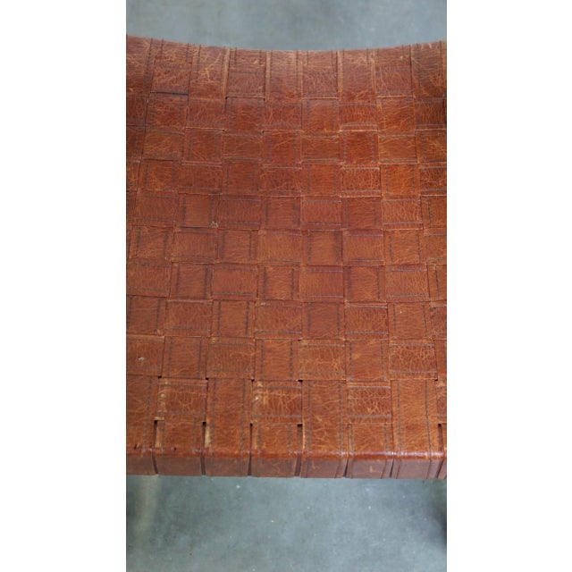 Animal Skin Shaker Chairs with Woven Leather Seats and Backrests from Schuitema, Set of 2 For Sale - Image 7 of 17