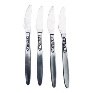 Midcentury Amefa Stainless Steel " Tulip Time" Dinner Knives- Set of 4