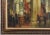 Vintage Signed Museum Interior Architectural Oil Painting For Sale - Image 9 of 12