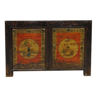 Hand Painted Mongolia Sideboard For Sale