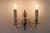 Hollywood Regency Neoclassical Louis XVI Regency Style 2-Light Wall Lights in Silver, Italy, 1980s, Set of 3 For Sale - Image 3 of 8