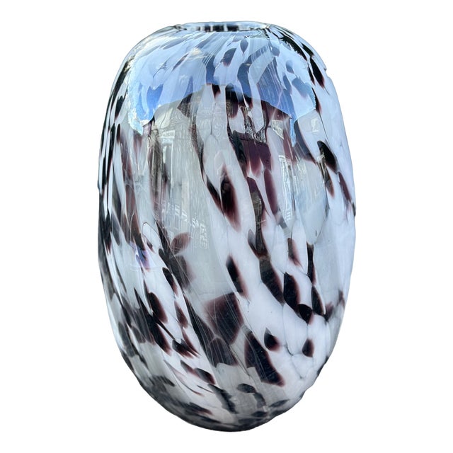 Murano Glass Vase, 1980s For Sale