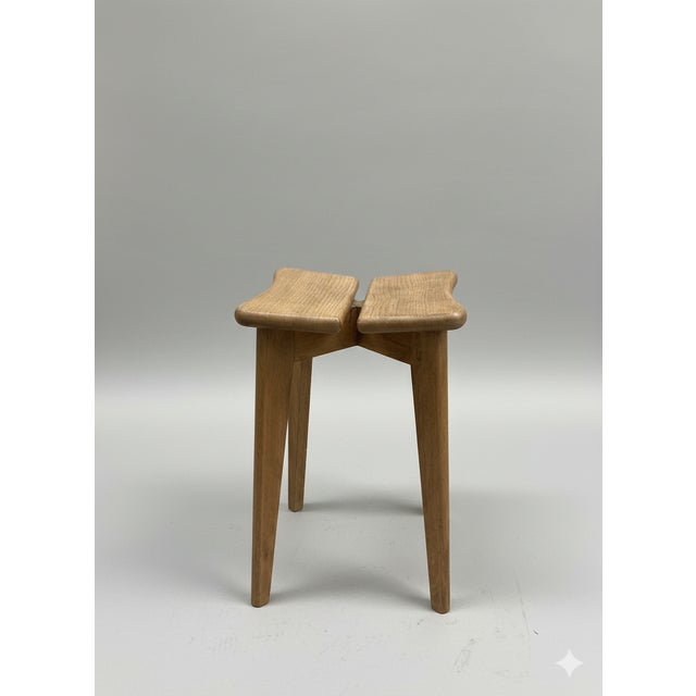 Marcel Gascoin French Clover Stool attributed to Marcel Gascoin, 1950s For Sale - Image 4 of 4
