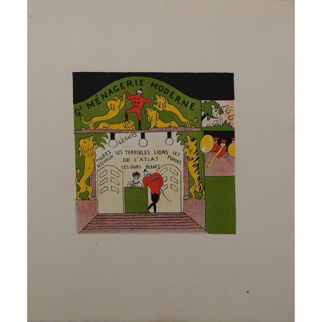 Lucien Boucher, La Ménagerie moderne, Lithograph For Sale - Image 6 of 6