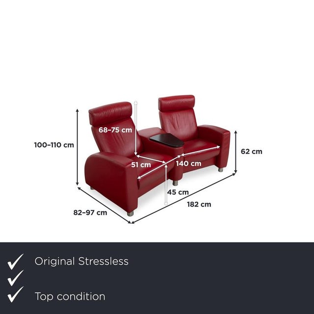Bring the true cinema experience home with this Stressless Arion two-seater. The two individual seats with high,...