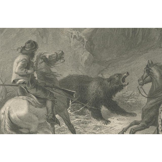 Native Californians Lassoing a Bear, 1873, Paper For Sale - Image 3 of 9