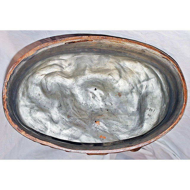 Gold Hollywood Regency Gilded Terracotta Figurine For Sale - Image 8 of 8