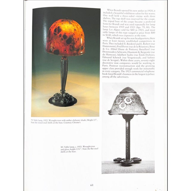 1920s French Art Deco Table Lamp by Edgar Brandt and Daum, 1920s For Sale - Image 5 of 12
