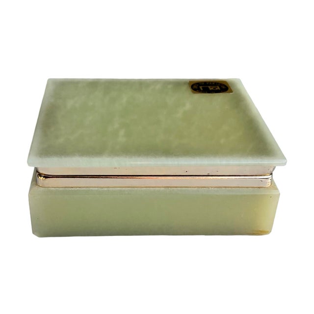 Mid-Century Modern Onyx Casket/Box – Handcrafted, Italy 1970s For Sale - Image 3 of 12