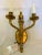 Traditional Late 20th Century Brass Empire Two-Light Sconce Maid in Spain From the Foundry l.A. For Sale - Image 3 of 13