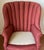 Red 1980s Channel Back Vintage Upholstered Chair For Sale - Image 8 of 8