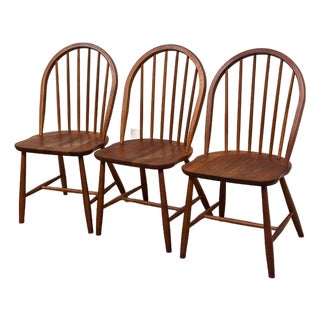 Set of 3 Danish Modern Teak Dining Chairs by Erik Ole Jørgensen for Tarm Stole 1960s For Sale