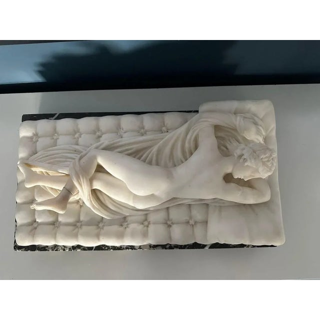 Italian School Artist, Figurative Sculpture, 19th Century, Carrara Marble For Sale - Image 5 of 10