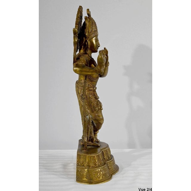 Indian Artist, Krishna, Late 19th Century, Bronze For Sale - Image 12 of 18
