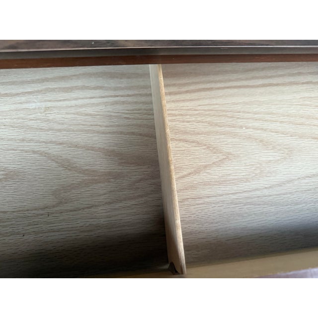 1970s Lane Furniture Classic Walnut 4 Drawer Tall Boy Dresser For Sale - Image 6 of 12