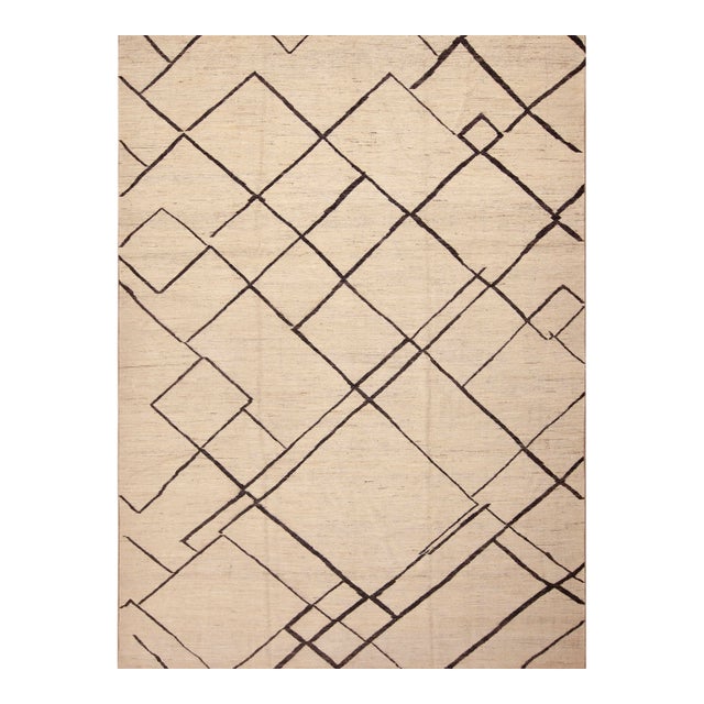 Nazmiyal Collection Contemporary Minimalist Area Rug For Sale