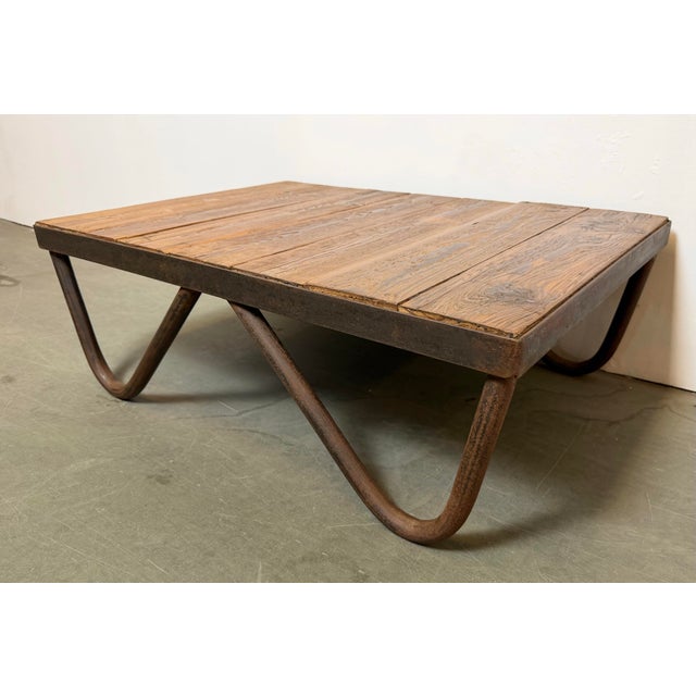 Mid-Century Modern Vintage Industrial Coffee Table, 1960s For Sale - Image 3 of 18