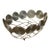 Vintage Mid-Century Modern Silver-Tone Wire Basket For Sale