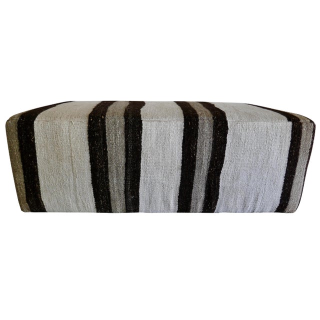 Fragments Identity vintage global berber tribal large ottoman, a one-of-a-kind blend of tradition. This authentic...