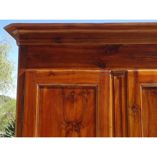 Louis Philippe Wardrobe in Light Walnut For Sale - Image 3 of 18