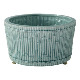 Bamboo Garden Celadon Center Basin For Sale