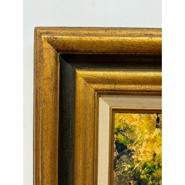 Jack Laycox, "Indian Summer" Oil Painting on Canvas 14 x 11 unframed, 19.5 x 22.5 framed Oil paint on panel