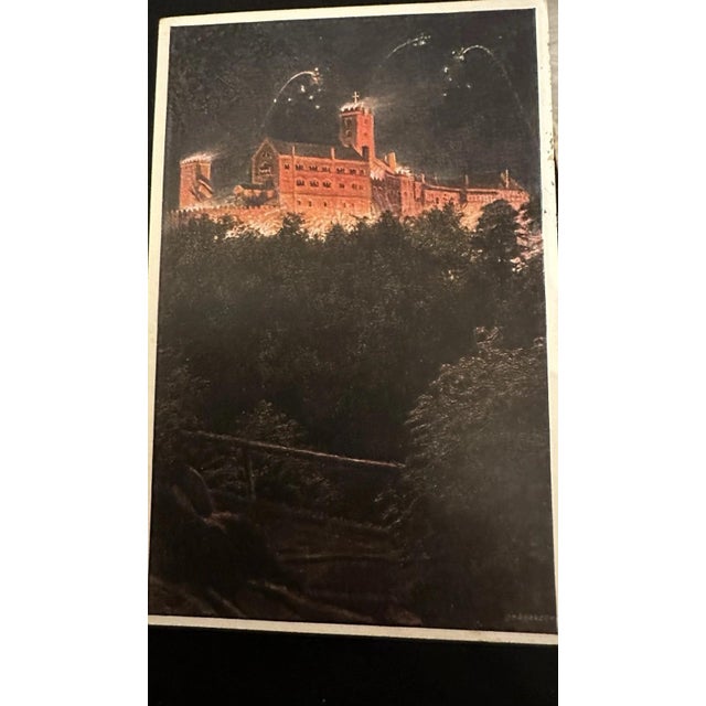 Karl Lindegreen, Evangelical Church, Oil Painting on Canvas For Sale - Image 7 of 13