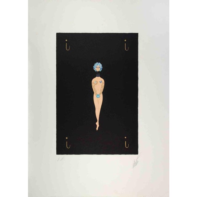 Erté, Nude Letter I, 1976, Lithograph For Sale