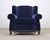 Ralph Lauren Ralph Lauren English New Bohemian Artist’s Chair in Blue Velvet For Sale - Image 4 of 18