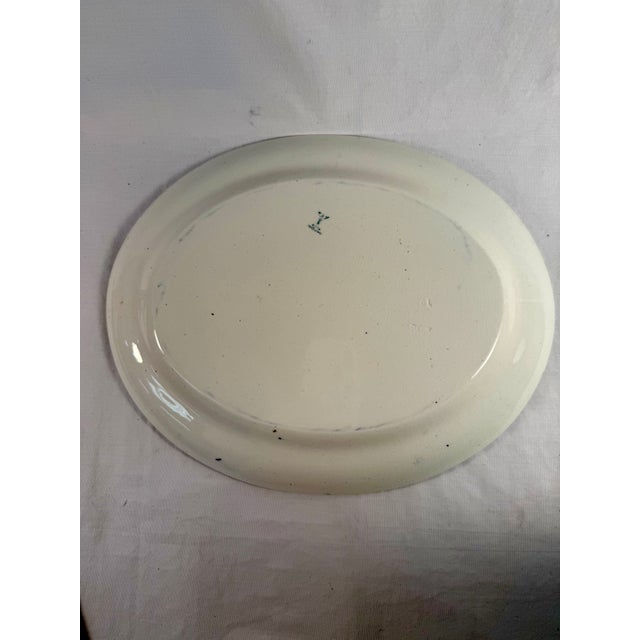 Ceramic Antique, English, Blue Willow Pattern, Platter Late 1800s For Sale - Image 7 of 7