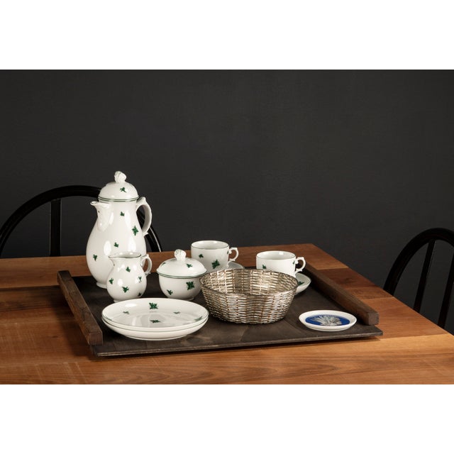Biedermeier Mirabell Tête-À-Tête for Two on Wooden Tray from Fürstenberg, 1990s, Set of 12 For Sale - Image 17 of 18