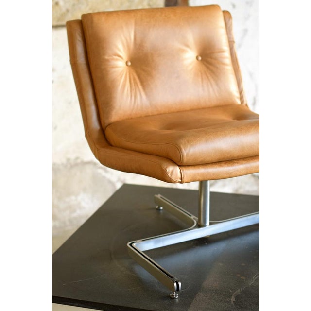 Metal Desk Chair by Raphael Raffel for Apelbaum, France, 1973 For Sale - Image 7 of 18