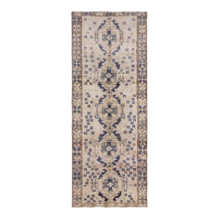 Decorative Vintage Turkish Kars Wool Rug - 4`5" X 11`0" For Sale