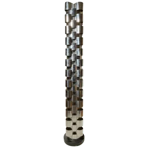 Signed Curtis Jere Chrome Skyscraper Floor Lamp