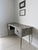 Black and White Optical Inlay Handcrafted Desk For Sale - Image 4 of 5
