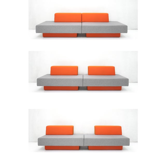 Contemporary Modular Glyder 135 Bench Sofas by Avl for Lensvelt, 2010s, Set of 2 For Sale - Image 3 of 15