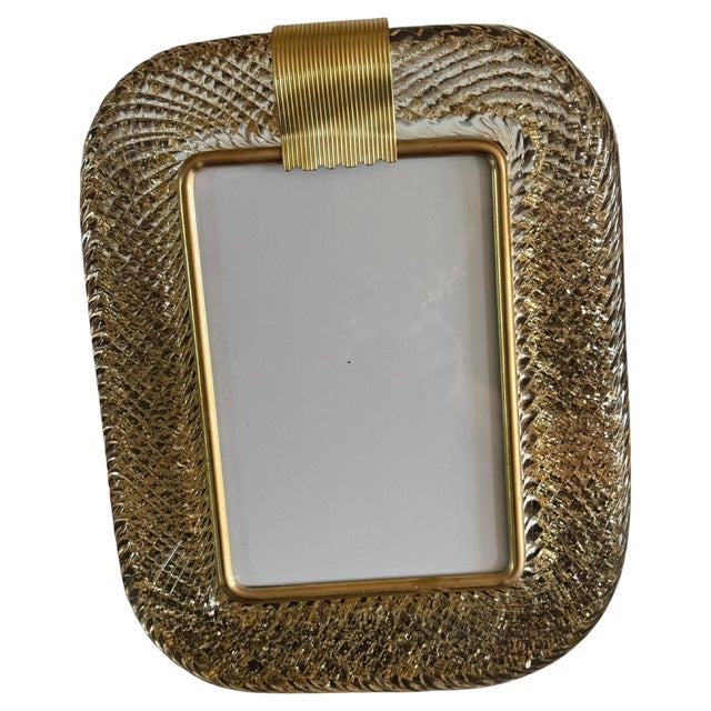 Gold Murano Glass Photo Frame, 2000s For Sale - Image 11 of 11