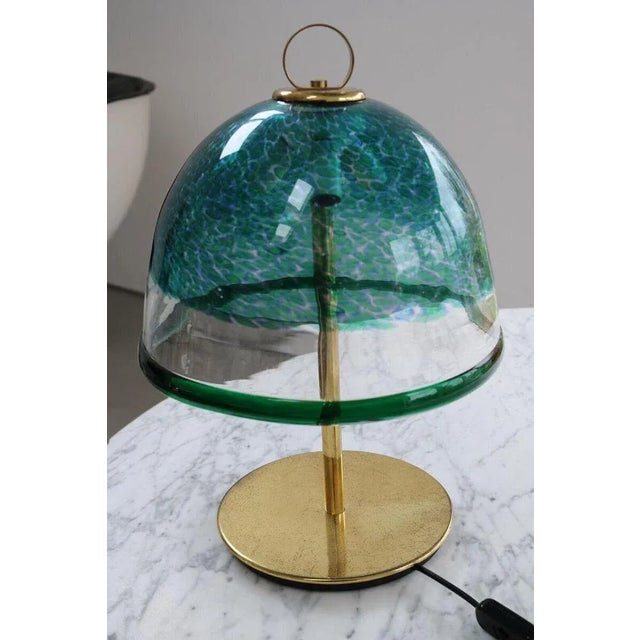 Gold Large Mushroom Table Lamp in Murano Glass from Leucos, Italy, 1960s For Sale - Image 8 of 8