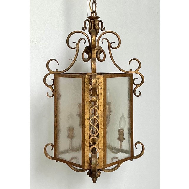 Vintage Regency Gilt Rings Lantern For Sale - Image 12 of 12
