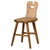 Wood Swedish Folk Art Chair with Hand Carved Graffiti For Sale - Image 7 of 7