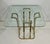 Mid 20th Century Tulip Side Table W/ Brass-Plated Metal Topped W/ Square Beveled Glass For Sale - Image 4 of 8