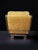 Armchair in Yellow Velvet and Wood, 1960s For Sale - Image 3 of 6