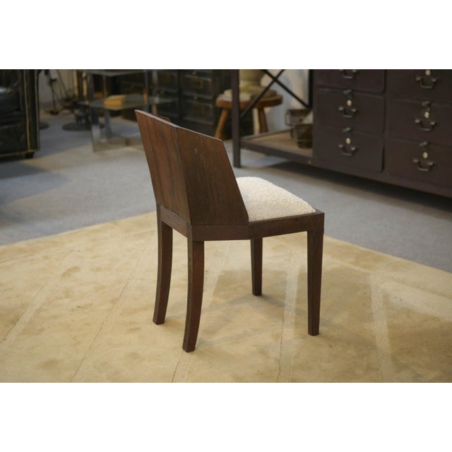 Oak Chair in the style of Pierre Chareau, 1950s For Sale - Image 6 of 11