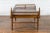 Wood 19th Century Chinese Qing Dynasty Elm & Bamboo Seat Daybed with Guardian Lions For Sale - Image 7 of 13