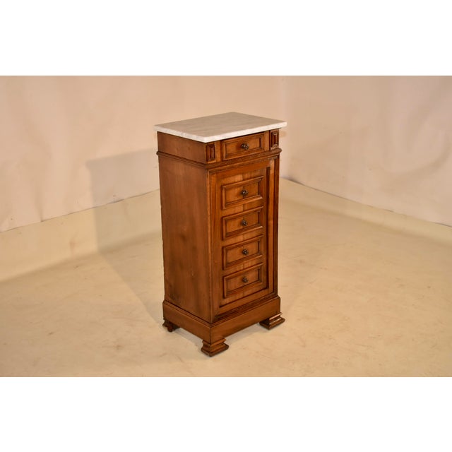 19th Century 19th Century French Walnut Bedside Cabinet For Sale - Image 5 of 10