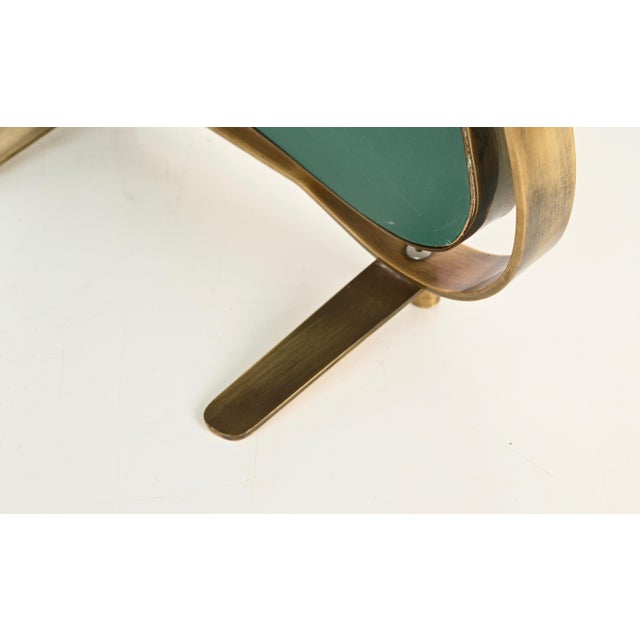Brass Adjustable Table Mirror attributed to Gio Ponti for Fontana Arte, Italy, 1940s For Sale - Image 16 of 17
