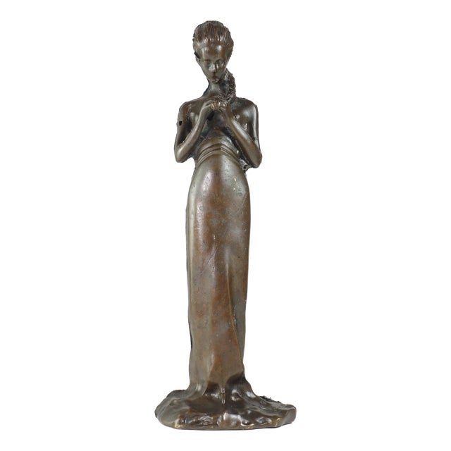 Bronze Sculpture of Woman, Early 1900s For Sale