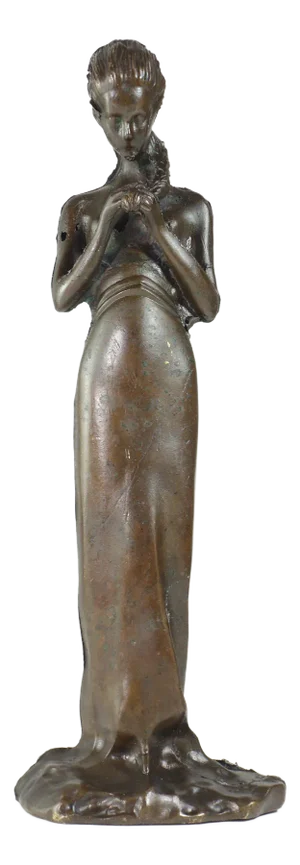 Bronze Sculpture of Woman, Early 1900s