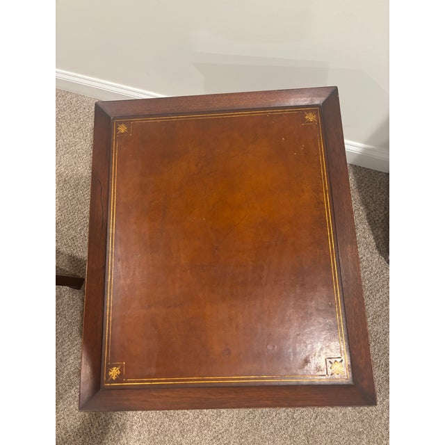 Pair of 1960s Heritage Henredon Mid-Century Ming Style Mahogany Side Tables For Sale - Image 6 of 11