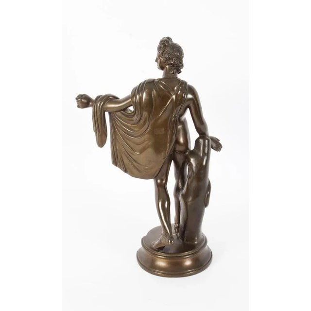 Victorian Artist, Antique Sculpture of Greek God Apollo, 19th Century, Bronze For Sale - Image 9 of 14